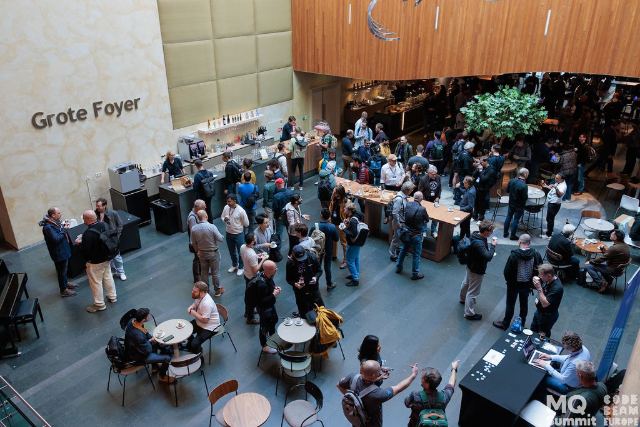 The Grote Foyer during a break